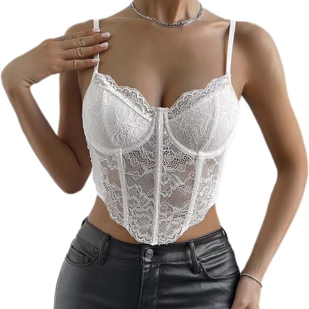 Lace corset top
